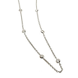 14K White Gold with 0.56ct Diamond By The Yard Necklace