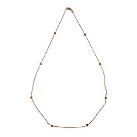 14K Rose Gold with 0.18ct Diamond By The Yard Necklace