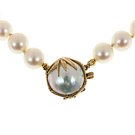 14K Yellow Gold with Pearl Necklace