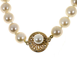 14K Yellow Gold with Pearl Necklace