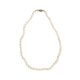 14K Yellow Gold with Pearl Necklace