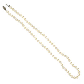 14K White Gold with Cultured Pearl Necklace