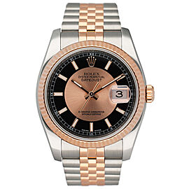 Rolex Datejust Tuxedo Dial Mens Watch