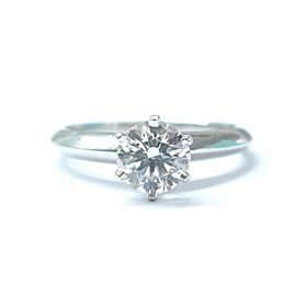 Tiffany & Co. Platinum Round Diamond Solitaire Engagement Ring