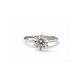 Tiffany & Co Plat Round Diamond Solitaire Engagement Ring 1.08CT D-IF FLAWLESS