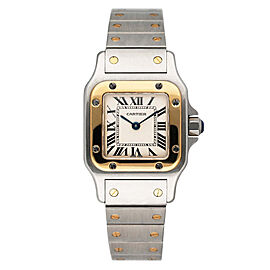 Cartier Santos Galbee Two Tone Ladies Watch.