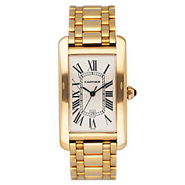 Cartier Tank Americaine Yellow Gold Mens Watch