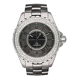 Chanel Diamond Bezel Ceramic Mens Watch