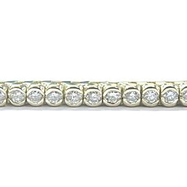 Bezel Set Round Diamond Tennis Bracelet