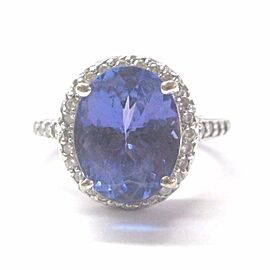 18Kt NATURAL Gem Tanzanite & Diamond Anniversary Ring