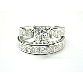 Princess Cut Diamond Engagement Set