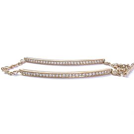 Erica Courtney 18Kt Yellow Gold Diamond Bar Bracelet