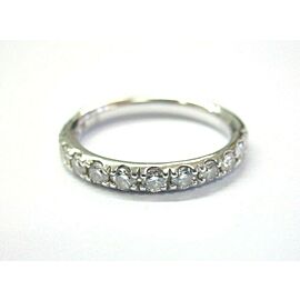 Round Diamond Band Ring Platinum 950 13-Stones .50CT 2.5mm