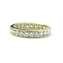 Round Brilliant Diamond Eternity Band 14Kt Yellow Gold 25-Stones 1.25Ct Size 5