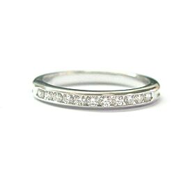 Tiffany & Co. Platinum Diamond Channel Set Band Size