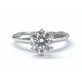 Tiffany & Co. Platinum Round Diamond Solitaire Engagement Ring