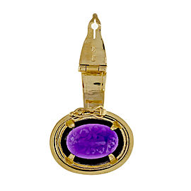 14K Yellow Gold with 7.50ct Amethyst Pendant Enhancer