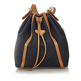 YSL Drawstring PVC Bucket Bag