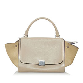 Celine Small Trapeze Leather Satchel