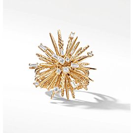 David Yurman Supernova Ring with Diamonds in 18K Yellow Gold