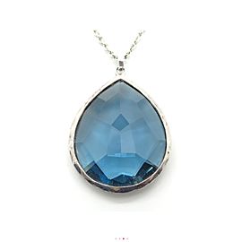 Ippolita Blue Quartz Sterling Silver Pendant Necklace