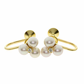 MIKIMOTO 18K Yellow Gold Earring LXGQJ-696