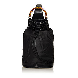 Gucci Bamboo Nylon Bucket Bag