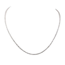 18K White Gold & 5.45ct Diamond Necklace