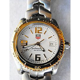 TAG HEUER LINK WT1250.BD0555 18K GOLD QUARTZ CLASSIC MIDSIZE SWISS MENS WATCH