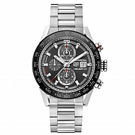 TAG HEUER CALIBRE HEUER 01 CAR201W.BA0714 AUTOMATIC GREY CHORNO MENS WATCH