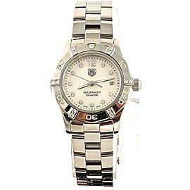 TAG HEUER AQUARACER WAF141G.BA0813 LADIES MOTHER PEARL DIAMOND STUNNING WATCH