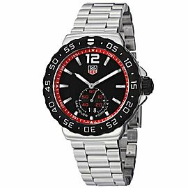 TAG HEUER FORMULA 1 WAU1114.BA0858 GRANDE DATE QUARTZ MENS BLACK RED SWISS WATCH