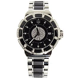 TAG HEUER FORMULA 1 WAH1219.BA0859 DIAMOND BEZEL BLACK CERAMIC LADY MINT WATCH