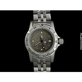 TAG HEUER PROFESSIONAL 1500 Ladies Diver Granite Dial SS Watch - Mint - Warranty