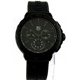 TAG HEUER FORMULA 1 CAU1114.FT6024 QUARTZ CHRONOGRAPH BLACK OUT MENS SPORT WATCH