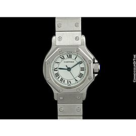 Cartier Santos Octagon Ladies Watch SS Stainless Steel