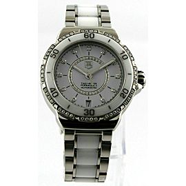 TAG HEUER FORMULA 1 WAU2213.BA0861 DIAMOND WHITE CERAMIC LADIES AUTOMATIC WATCH