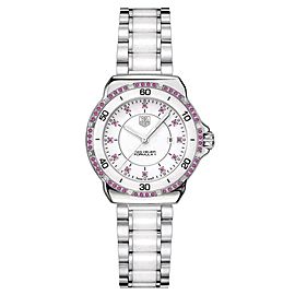 NEW TAG HEUER FORMULA 1 WAH1319.BA0868 CERAMIC DIAMOND PINK SAPPHIRE LADY WATCH