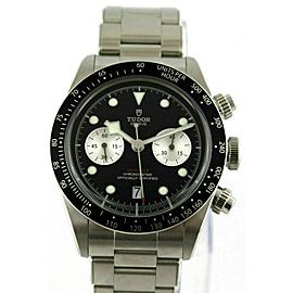 TUDOR MENS BLACK BAY 79360N AUTO CHRONOGRAPH INVERTED PANDA BLACK WATCH