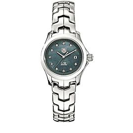 TAG HEUER LADIES LINK WJF131C.BA0572 DIAMOND MOTHER OF PEARL WATCH