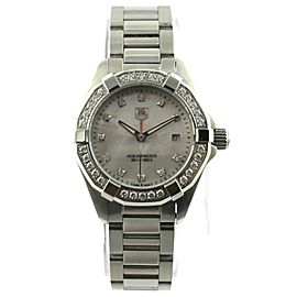 TAG HEUER AQUARACER WAY1414.BA0920 SWISS QUARTZ DIAMOND PEARL LADIES WATCH