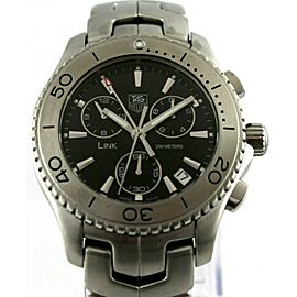 TAG HEUER LINK .BA0576 QUARTZ CHRONOGRAPH STEEL BLACK LUXURY MENS WATCH