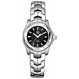 TAG HEUER LADIES LINK SWISS QUARTZ DIVER LUXURY BLACK WATCH MINT