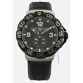 TAG Heuer Men's Formula 1 Grande Date Black Dial RUBBER Watch