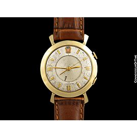 1955 Jaeger-LeCoultre Memovox Vintage Mens Wrist Alarm, 10K Gold Filled - Ford