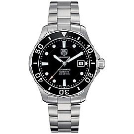 TAG HEUER MENS AQUARACER BLACK 42MM AUTOMATIC CALIBRE 5 WATCH