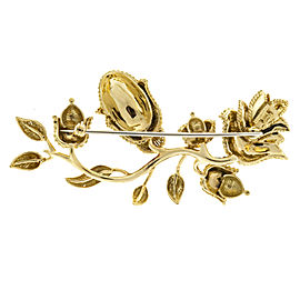 Tiffany & Co. 18K Yellow Gold Flower Pin Brooch