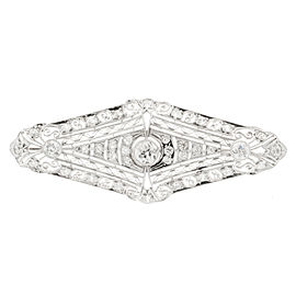 Platinum Art Deco 1920s 1.65ct Old Euro Diamond Pin