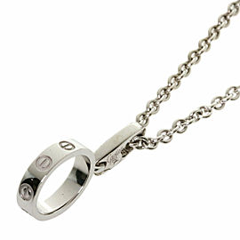 CARTIER 18K white Gold Love charm Necklace LXGQJ-749