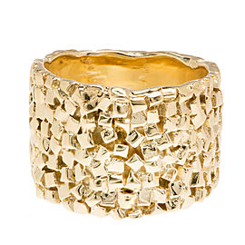 18K Yellow Gold Band Ring Size 5.5